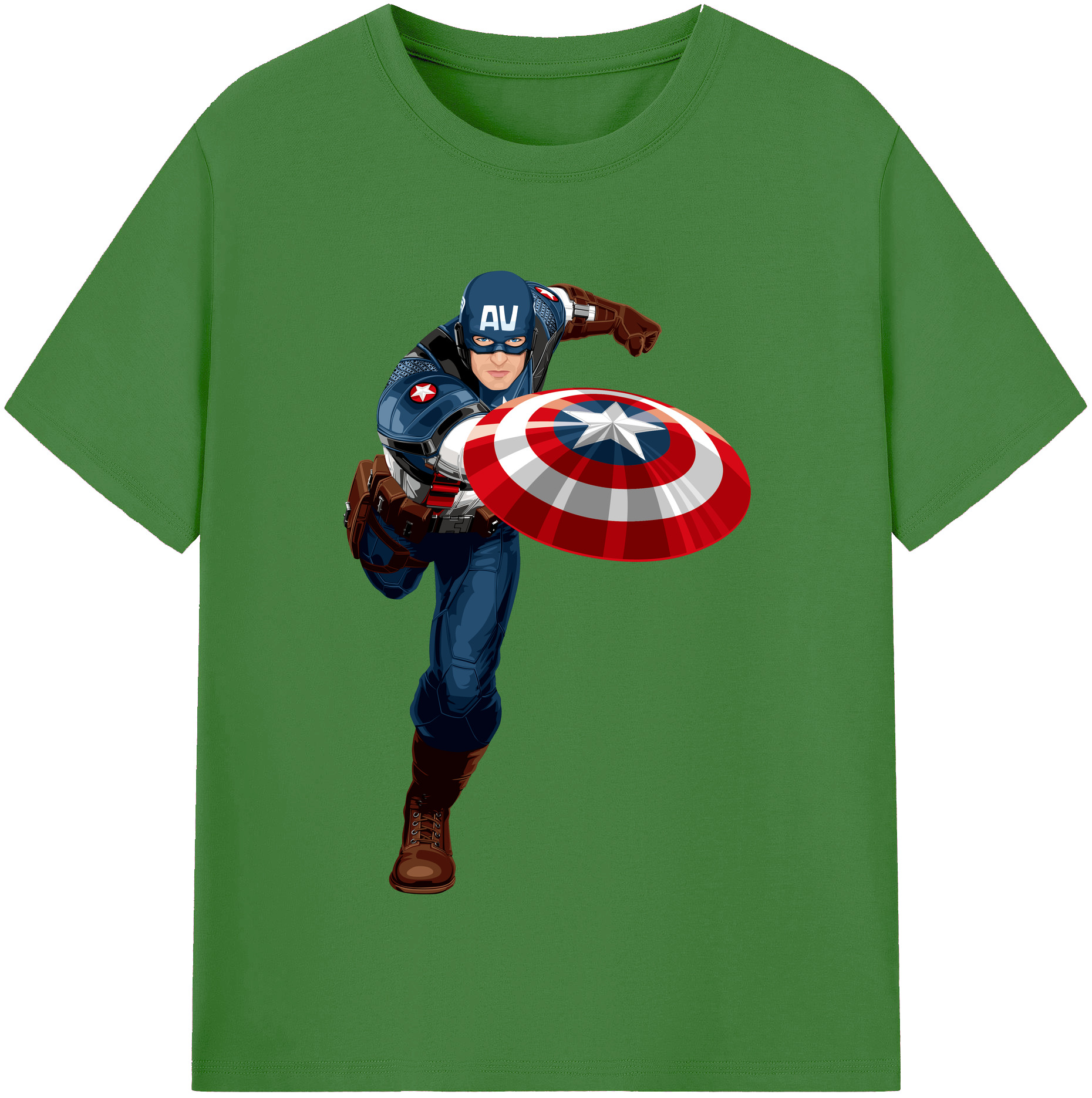 （画像用） アベンジャーズ The Avengers レディースカジュアルプリントTシャツ（綿100％）